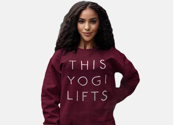 This Yogi Lifts Womens Crew Neck Sweatshirt